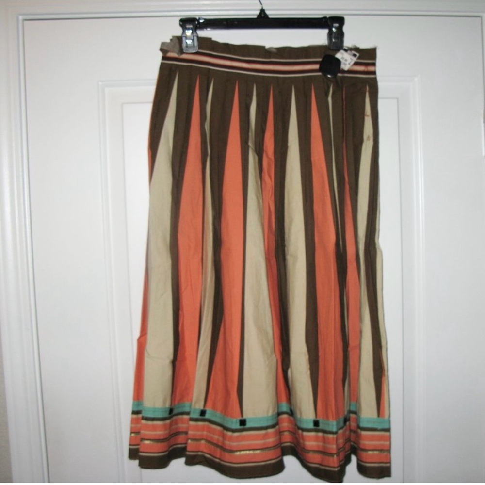 Rozae Nichols Paisley Print Midi Skirt